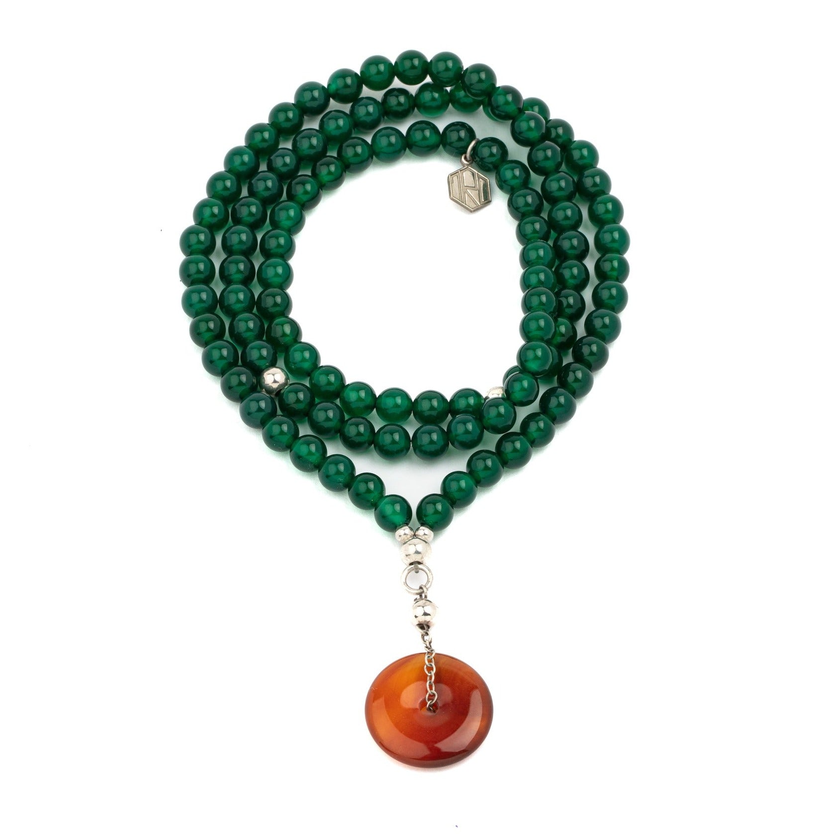 green agate necklace