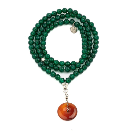 green agate necklace