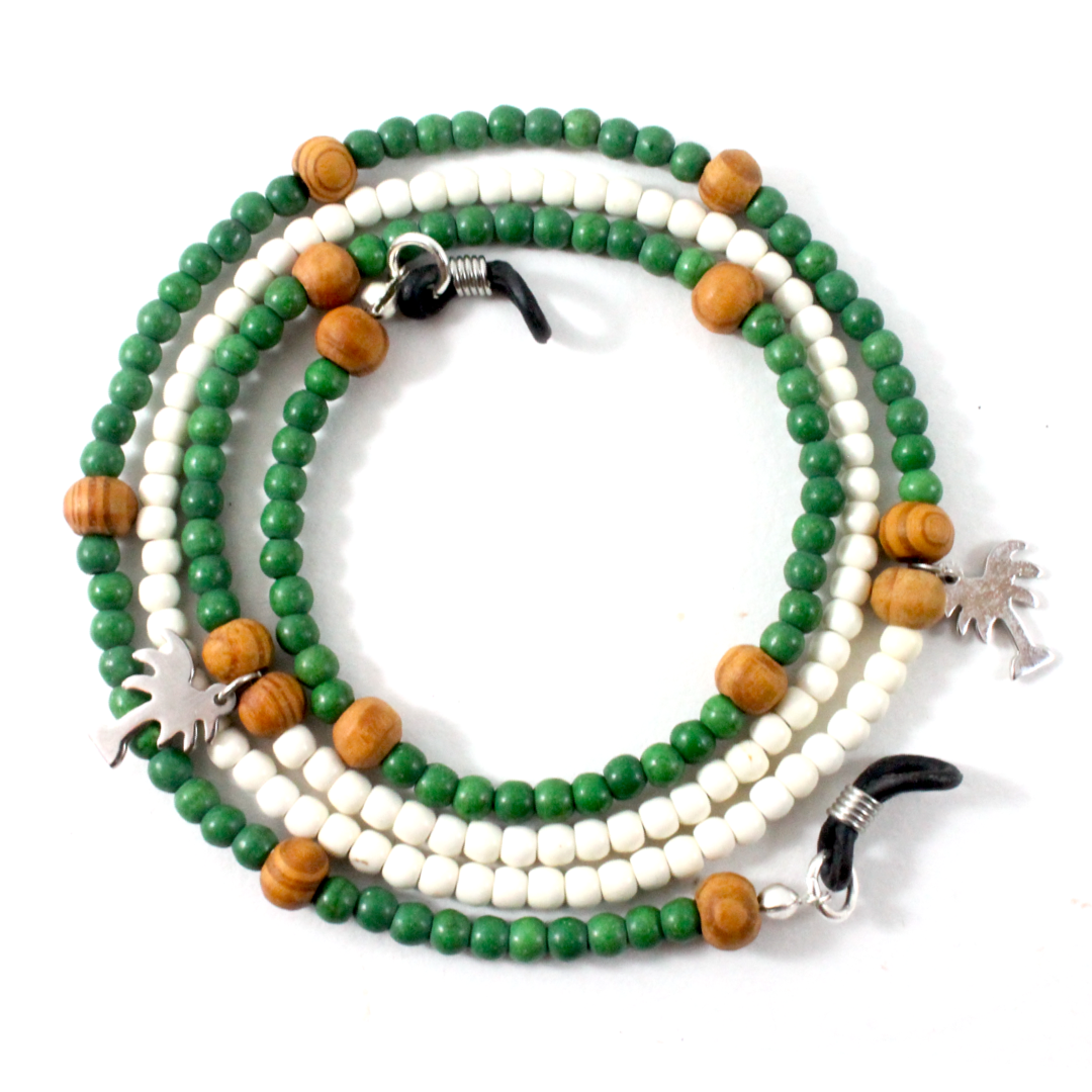 Howlite w/ Agate & 925 sterling silver - Eyewear Chain-The Ricci District