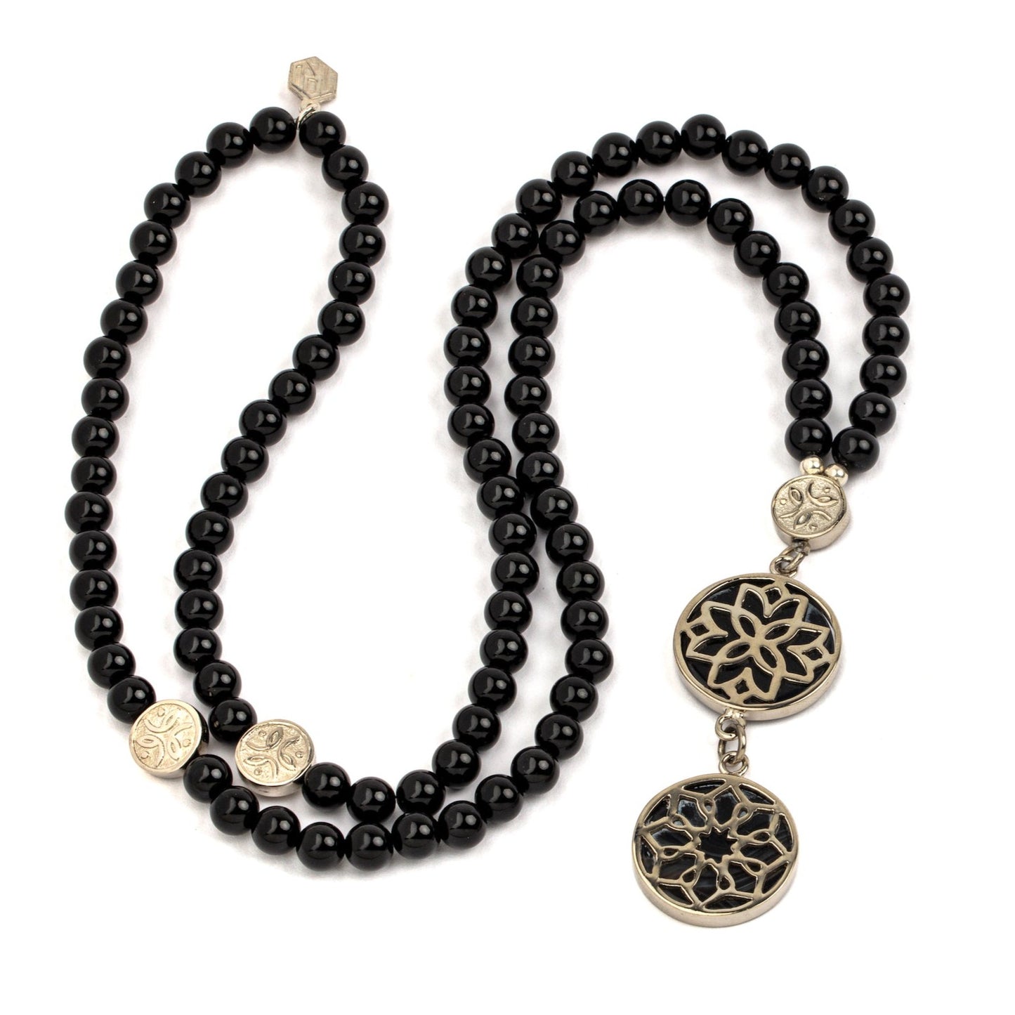 onyx necklace sterling silver pendants