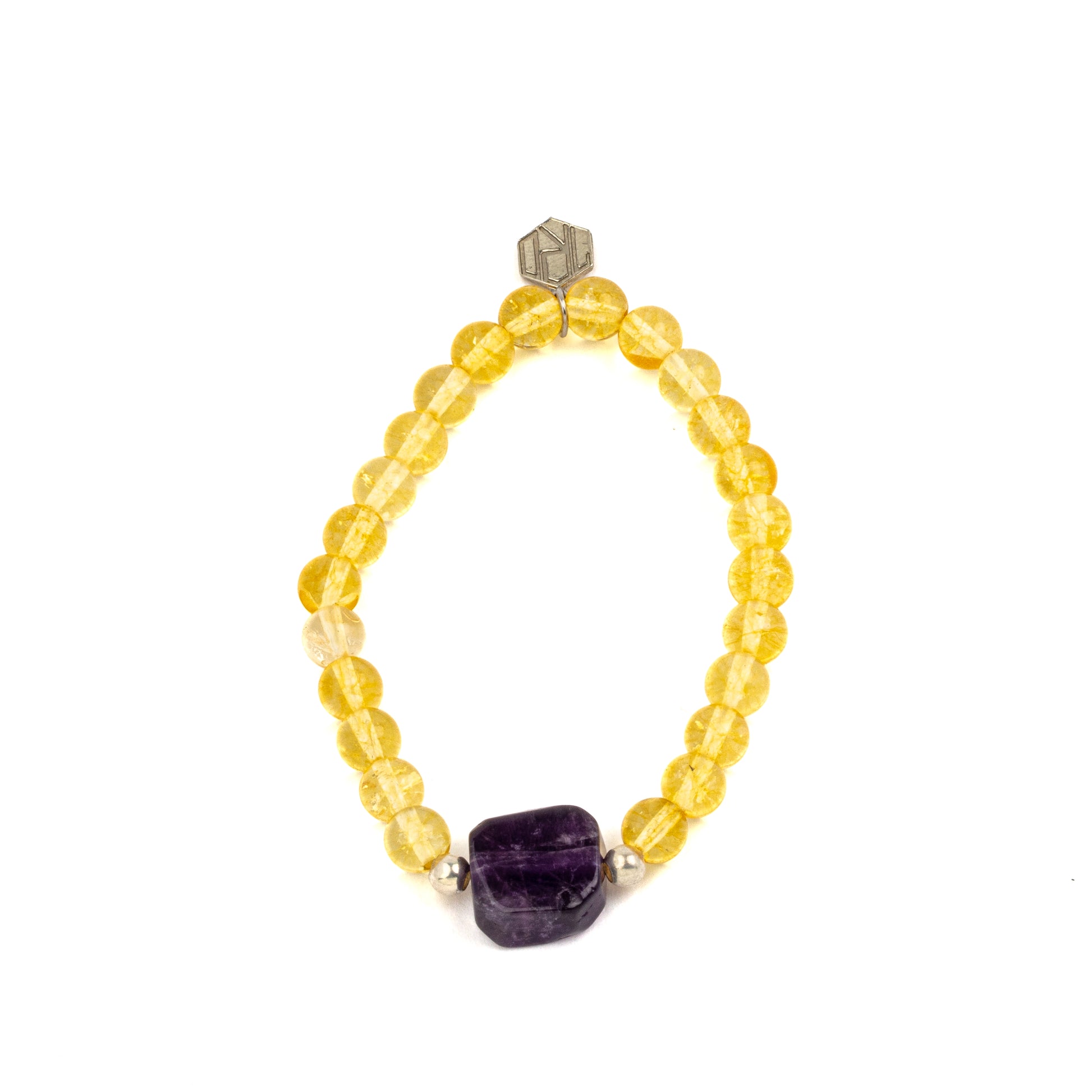 citrine amethyst bracelet