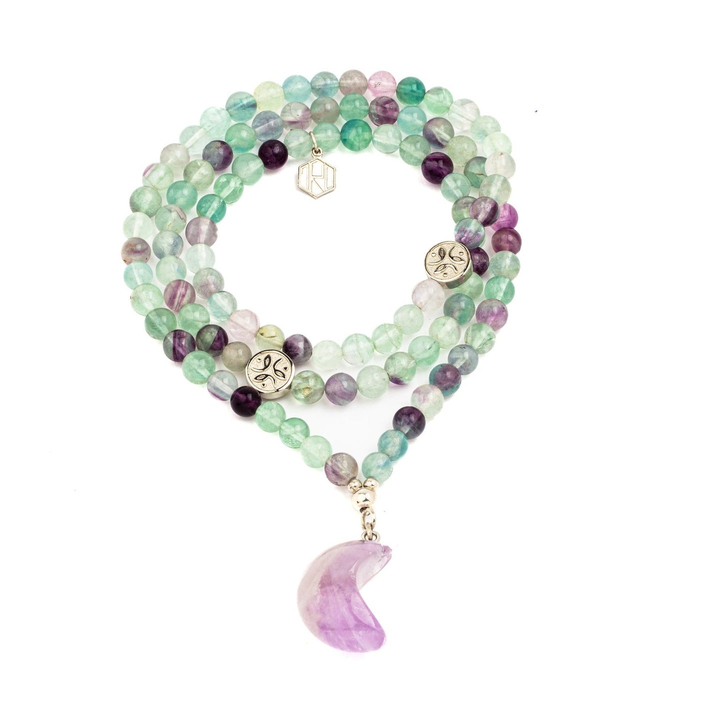 Fluroite amethyst necklace