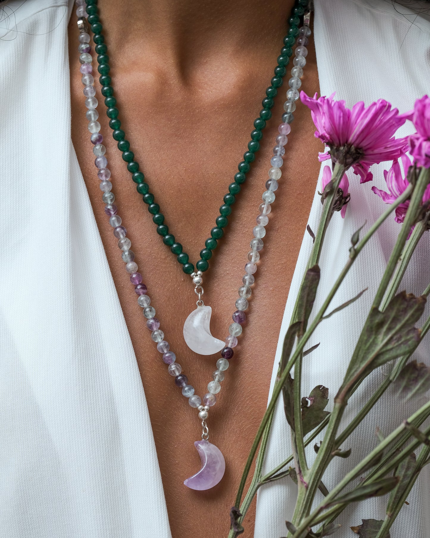 fluorite necklace