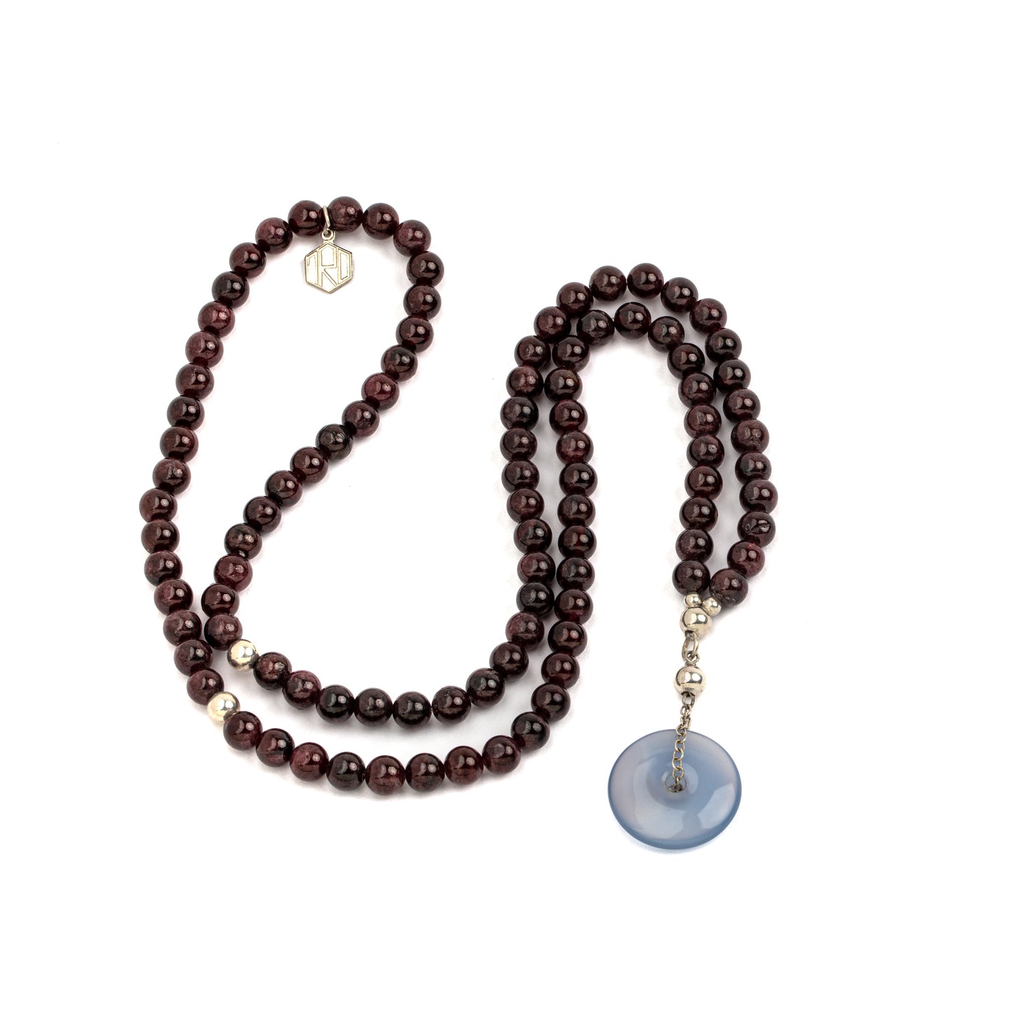garnet beads necklace