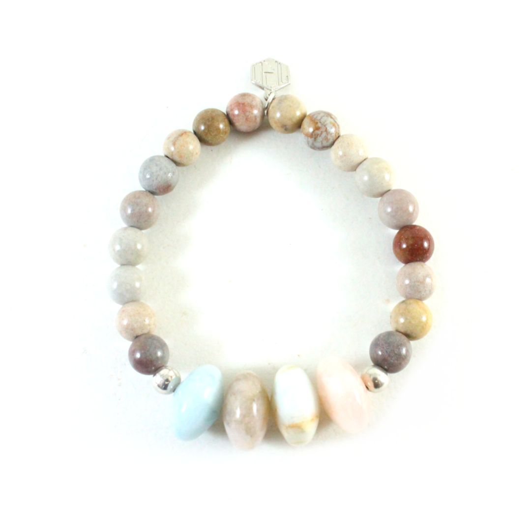 Jasper & Morganite Bracelet -The Ricci District