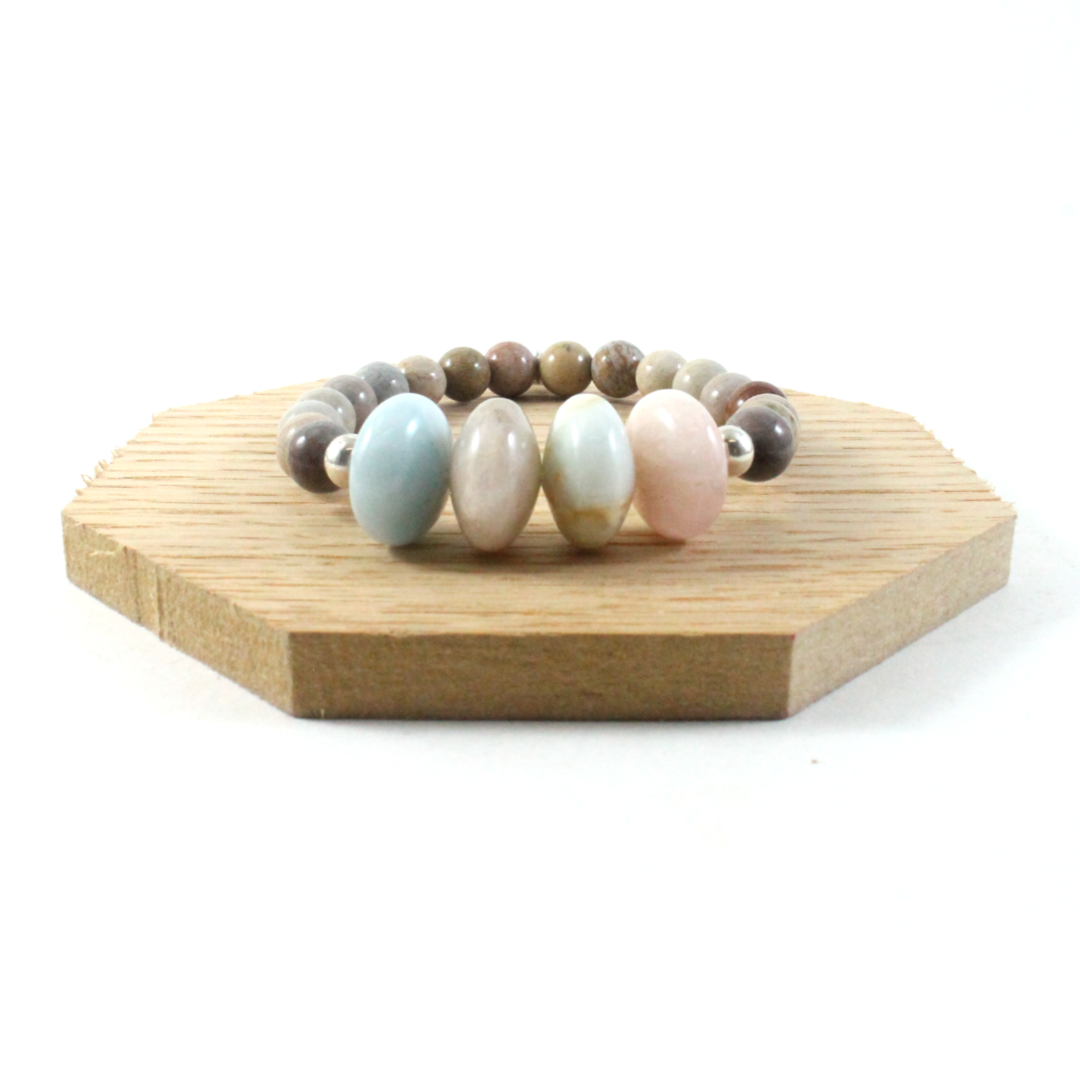 Jasper & Morganite Bracelet - The Ricci District