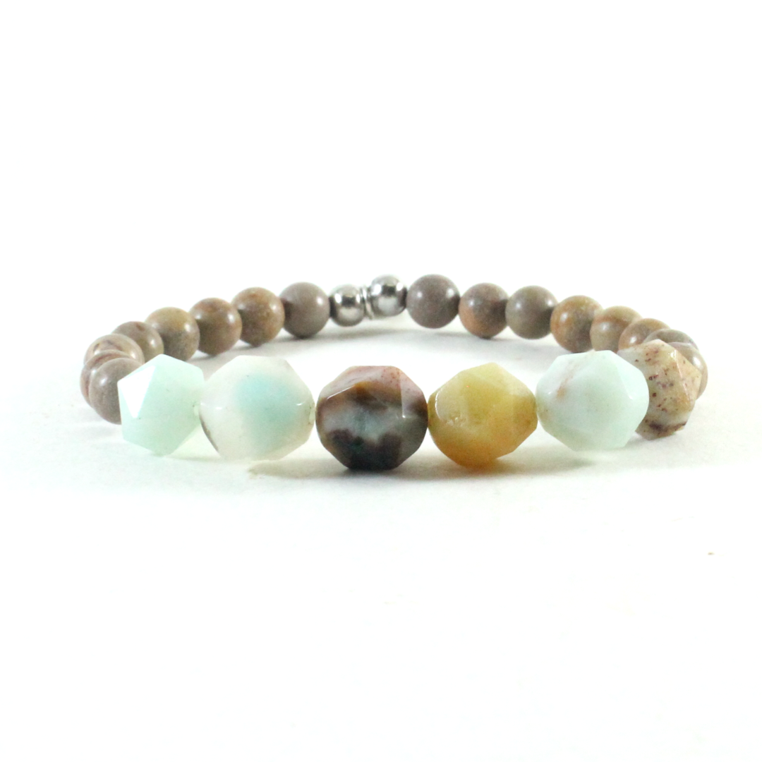 Jasper & Amazonite Bracelet -The Ricci District