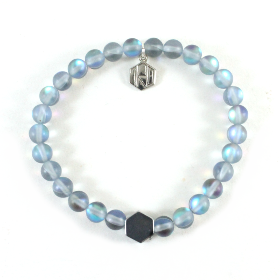 Rainbow Moonstone Bracelet -The Ricci District