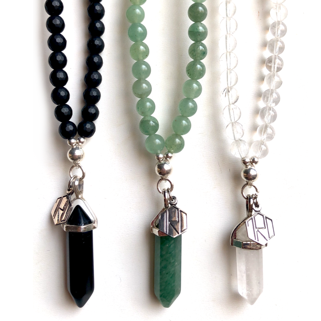 Clear Quartz Necklace & Pendant - Chakra Collection-TheRicciDistrict