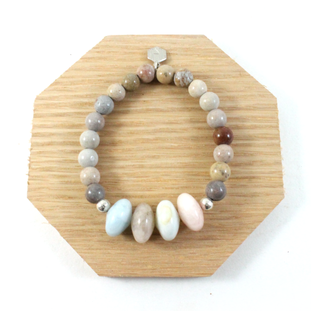 Jasper & Morganite Bracelet - The Ricci District