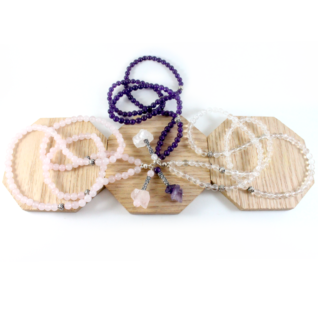 Amethyst Necklace & Raw Pendant - Chakra Collection-TheRicciDistrict