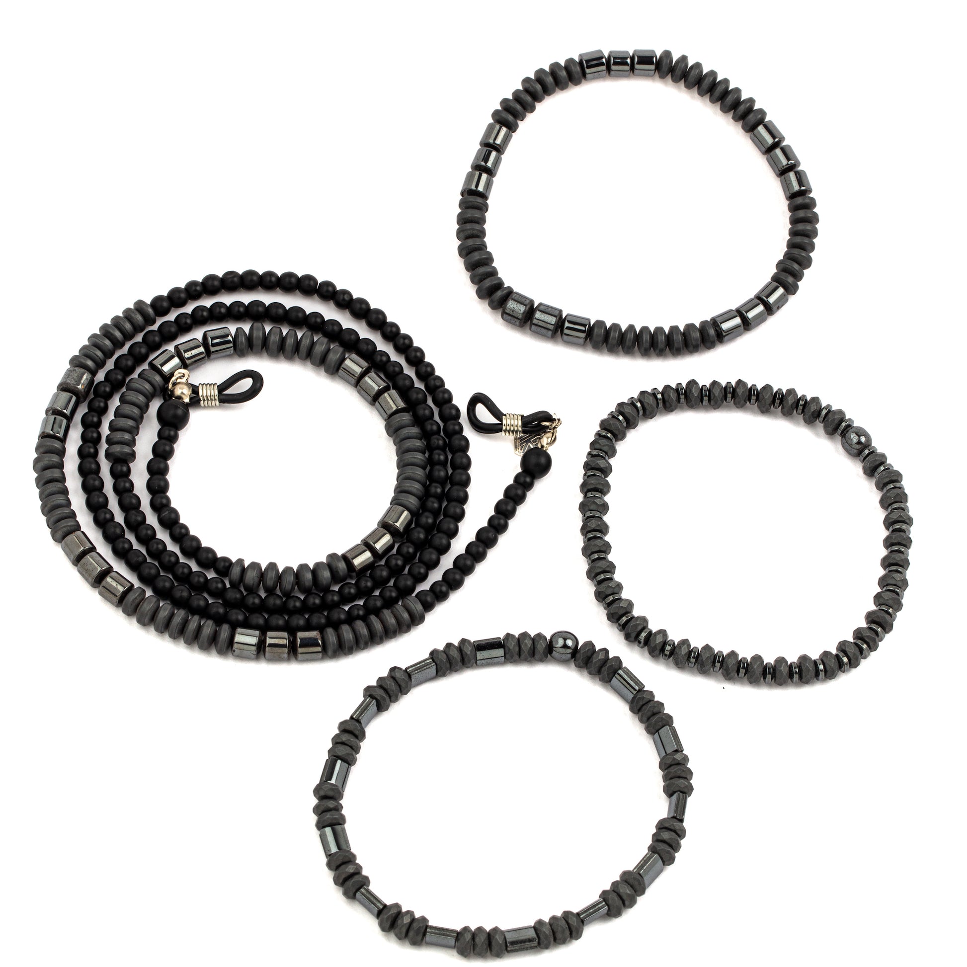 glasses chain with bracelets jewelry set
