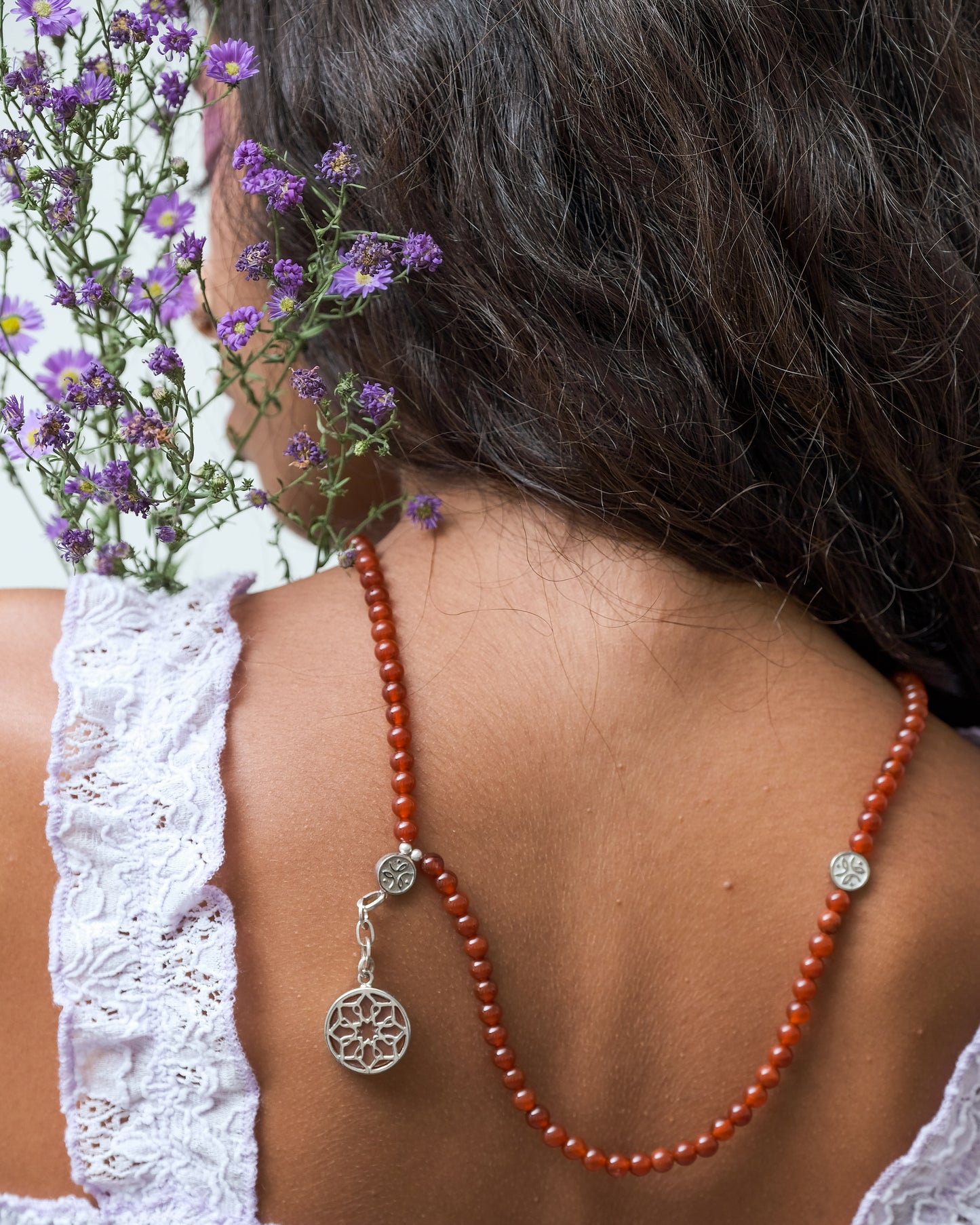 red agate necklace