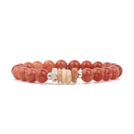 sunstone with moonstone bracelet