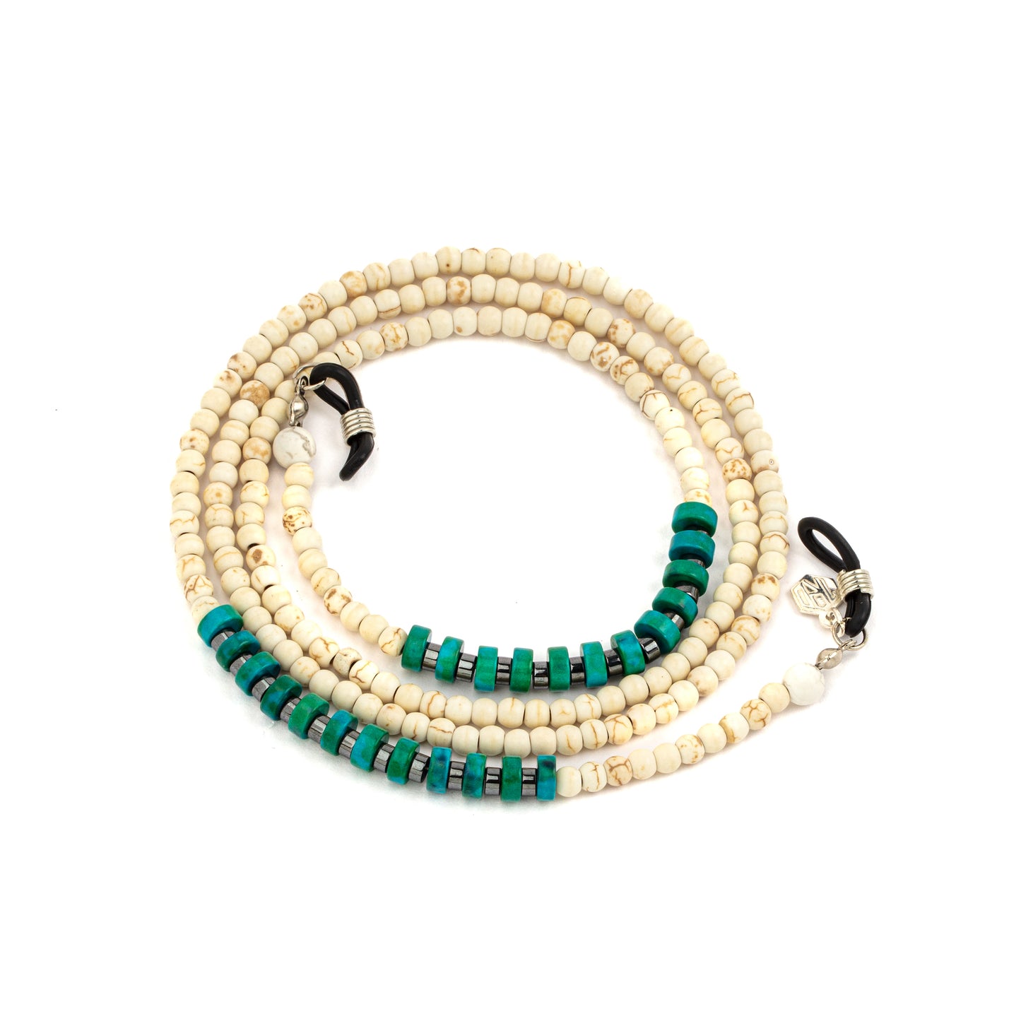 beaded turquoise glasses chain