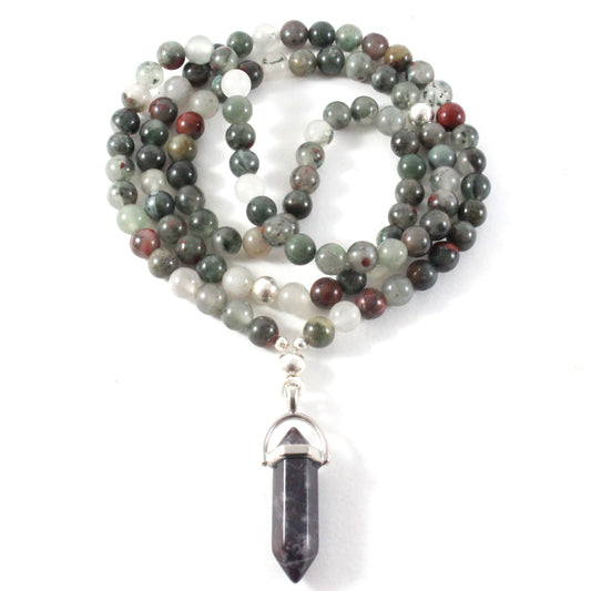 Bloodstone Necklace & Pendant - Chakra Collection-TheRicciDistrict