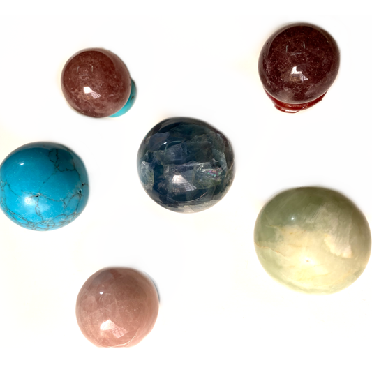Natural Semi-Precious Gemstone Crystal Spheres-Crystals-TheRicciDistrict
