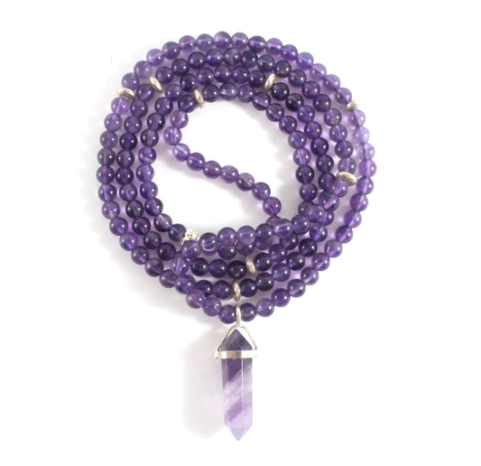 Amethyst Necklace & Pendant - Chakra Collection-TheRicciDistrict