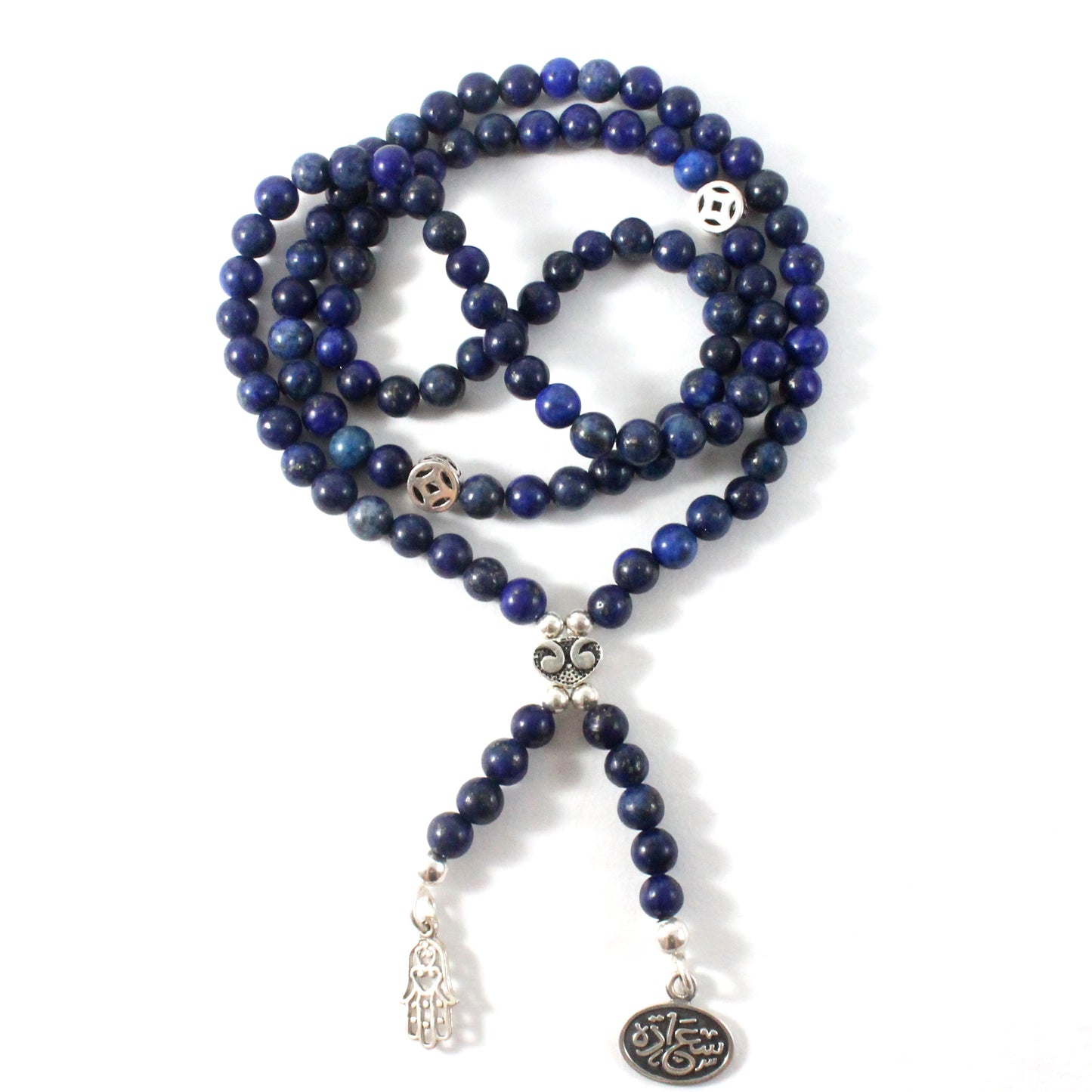 3-in-1 Lapis Lazuli Necklace/Bracelet/Prayer beads -The Ricci District