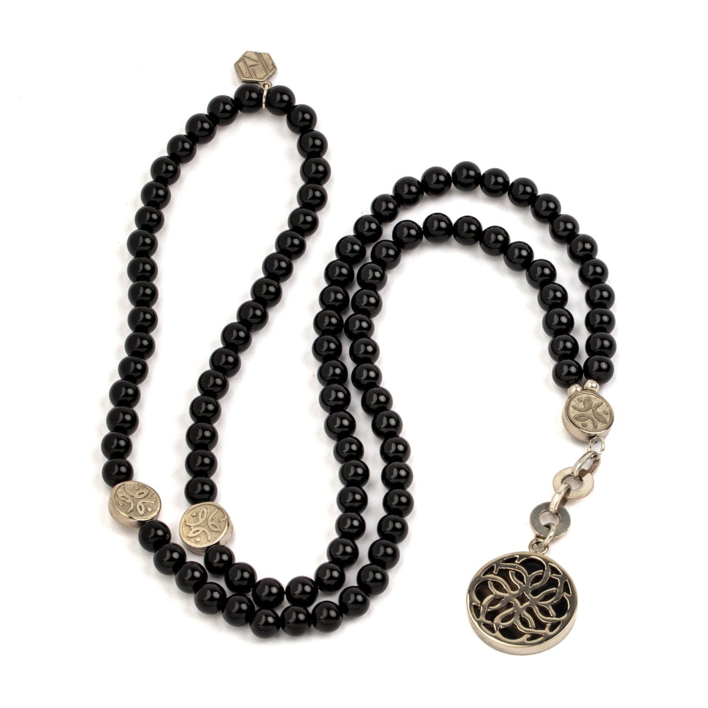 Onyx with Sterling Silver Necklace | Arabesque Collection