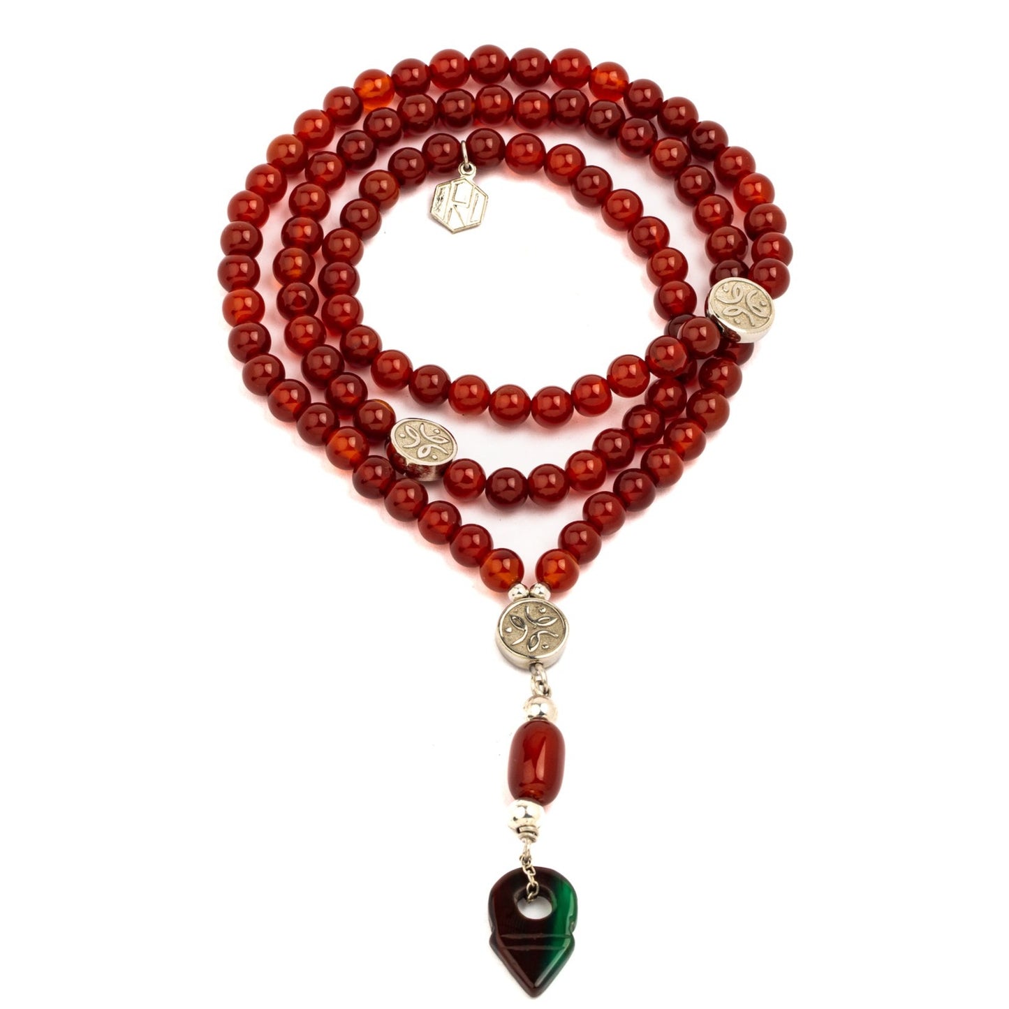 agate necklace with jade