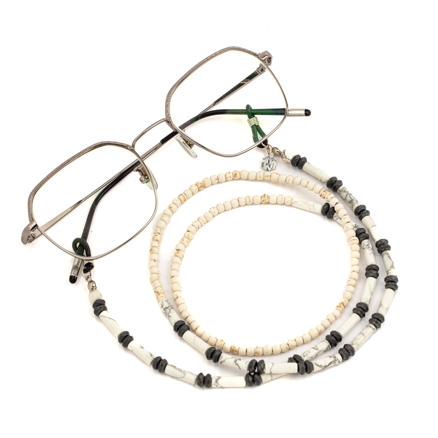 howlite beaded glasses chain