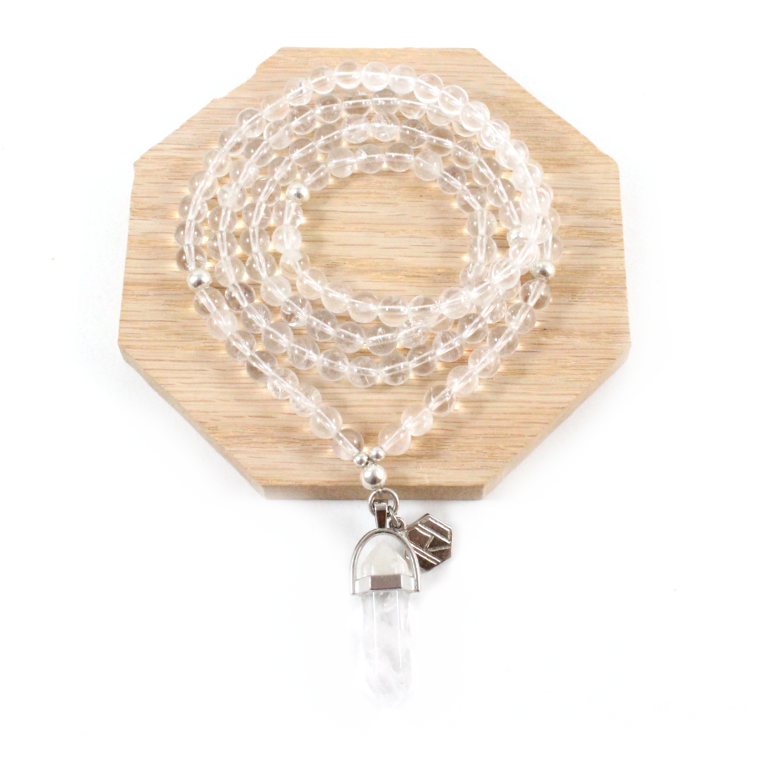Clear Quartz Necklace & Pendant - Chakra Collection-TheRicciDistrict