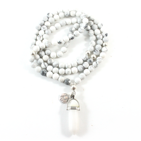 Howlite Necklace & Pendant - Chakra Collection-TheRicciDistrict