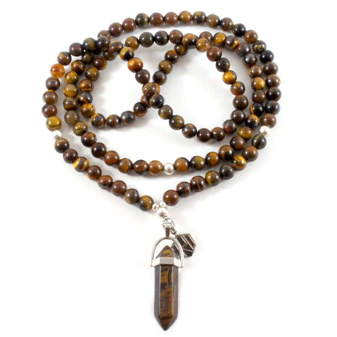 Tiger's Eye Necklace & Pendant - Chakra Collection-TheRicciDistrict