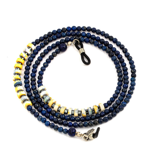 Lapis lazuli glasses chain